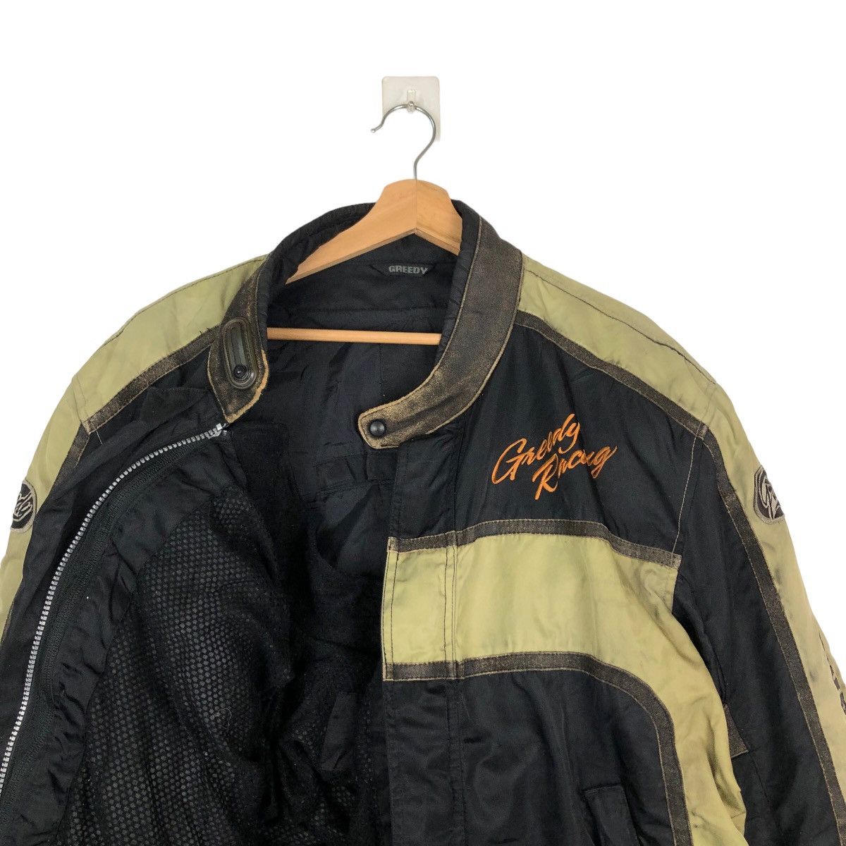 Hein Gericke VINTAGE RACING JACKET GREEDY BIG LOGO FULL PADDING SAFETY Size US L / EU 52-54 / 3 - 11 Thumbnail