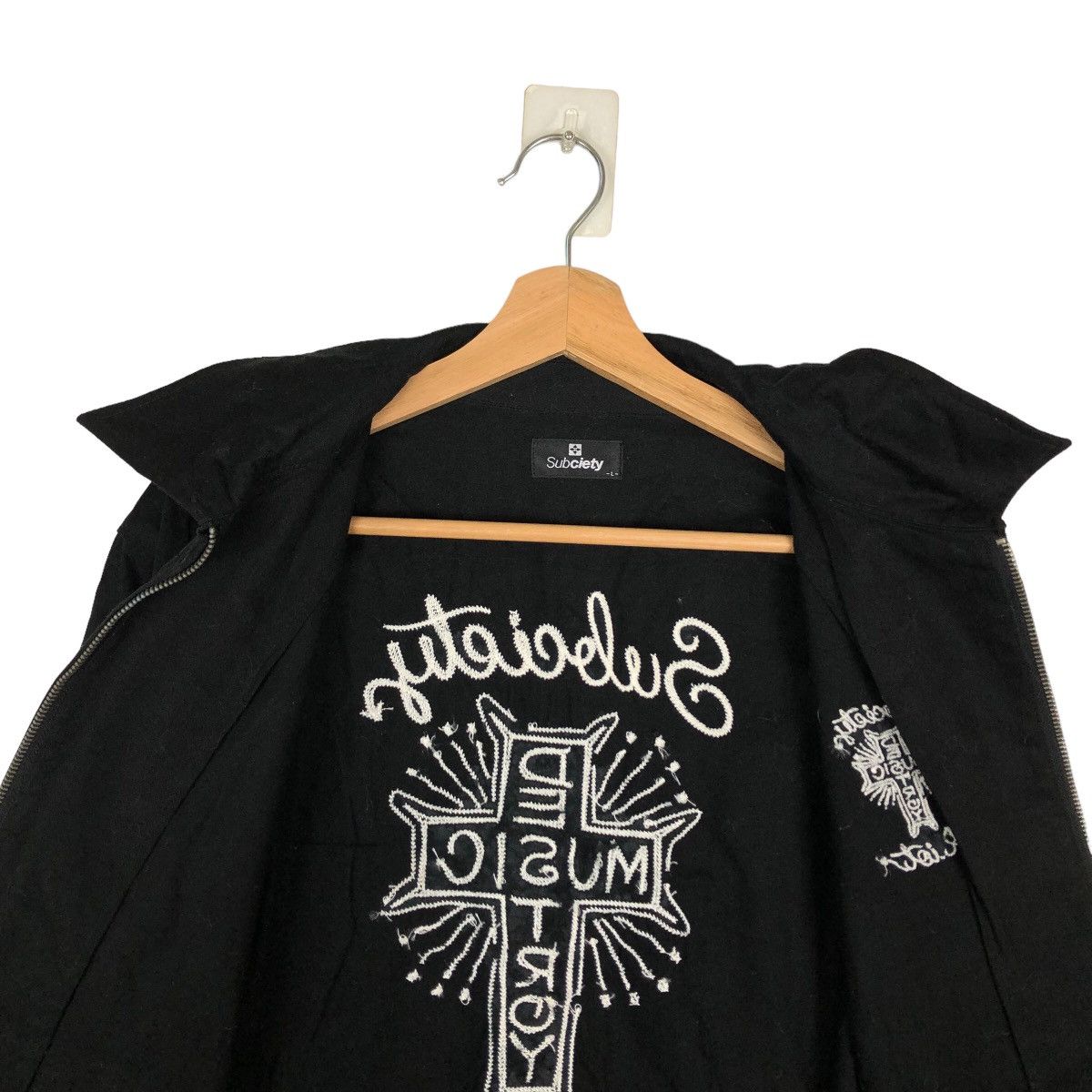 Japanese Brand RARE WORKER JACKET SOCIETY RIOT RIOT PUNK DESIGN Size US L / EU 52-54 / 3 - 12 Thumbnail