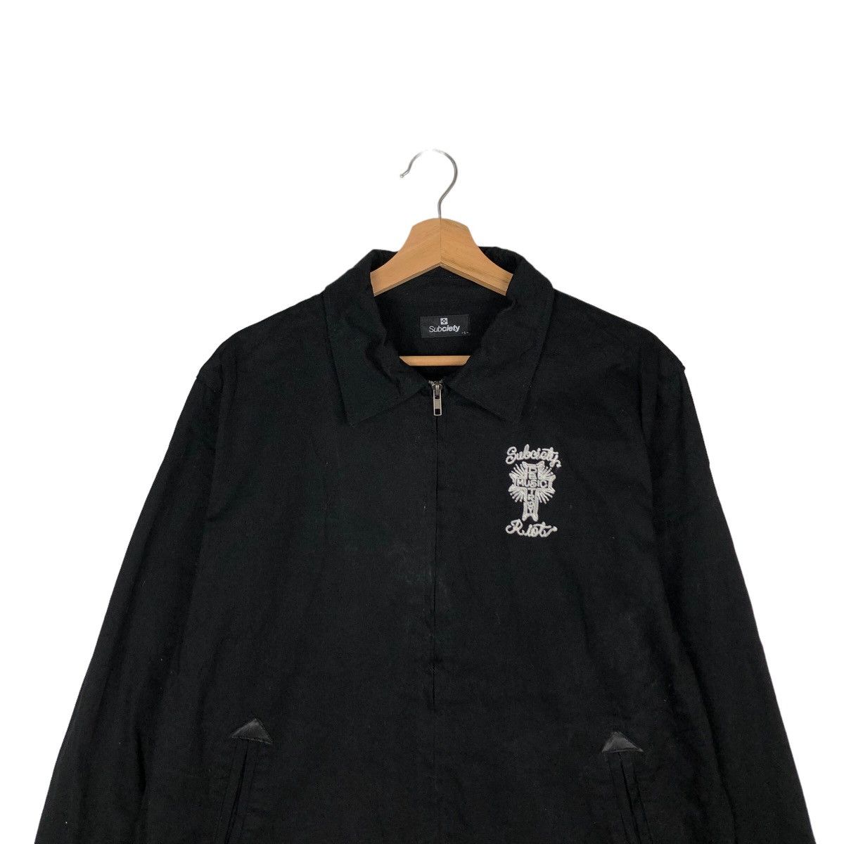 Japanese Brand RARE WORKER JACKET SOCIETY RIOT RIOT PUNK DESIGN Size US L / EU 52-54 / 3 - 2 Thumbnail