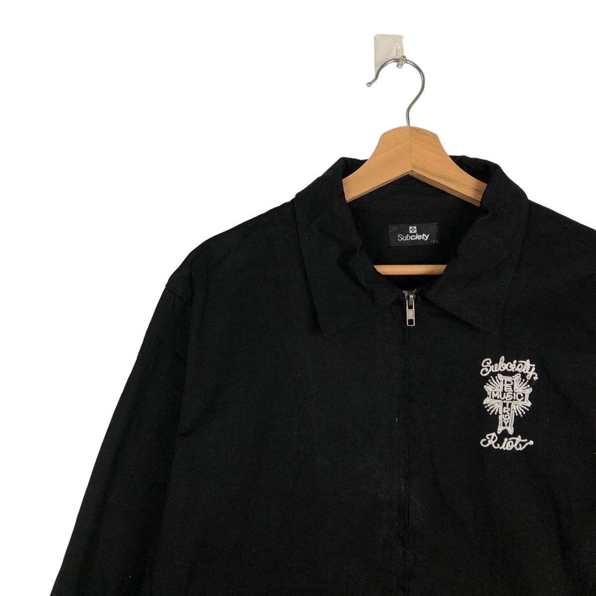Japanese Brand RARE WORKER JACKET SOCIETY RIOT RIOT PUNK DESIGN Size US L / EU 52-54 / 3 - 6 Thumbnail