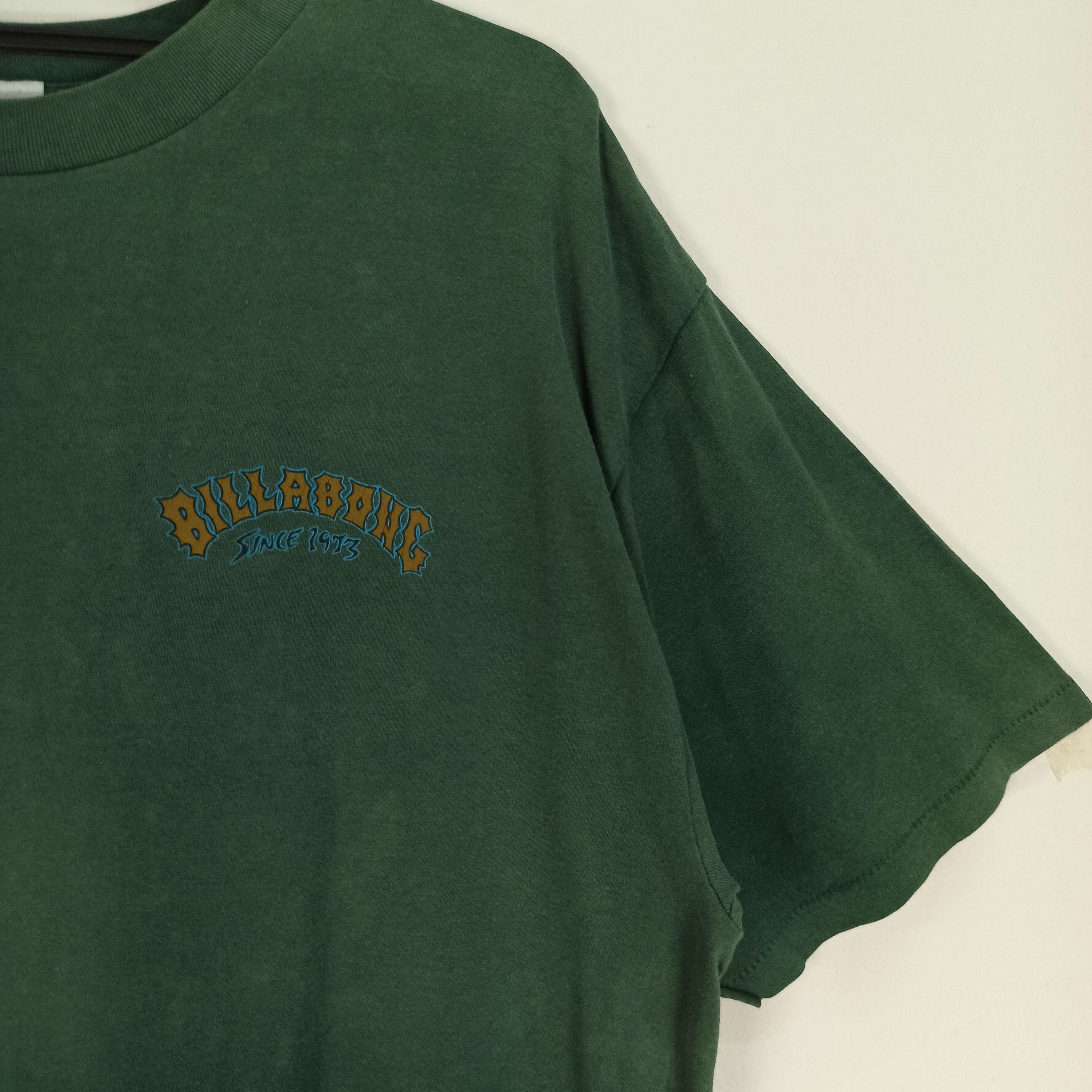 Billabong 🔥Rare🔥 Billabong Made in USA Faded Green Tshirt Size US L / EU 52-54 / 3 - 11 Thumbnail