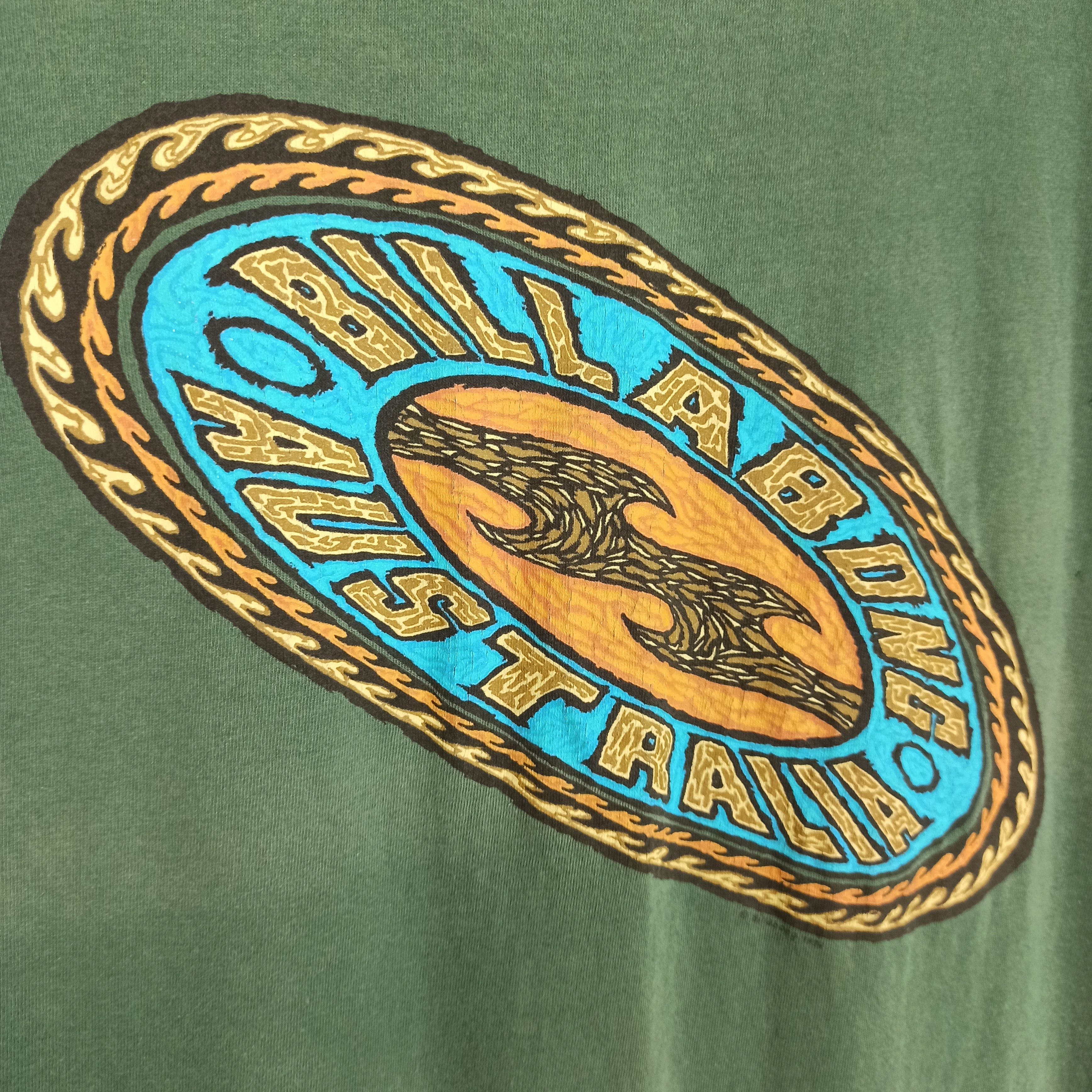 Billabong 🔥Rare🔥 Billabong Made in USA Faded Green Tshirt Size US L / EU 52-54 / 3 - 4 Thumbnail