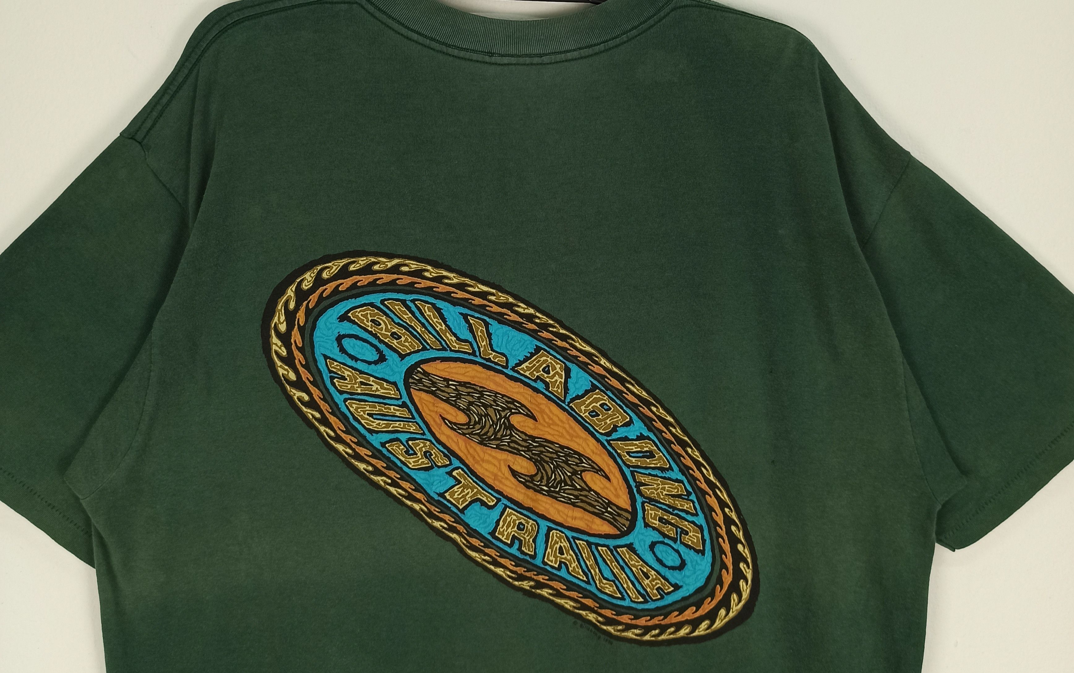 Billabong 🔥Rare🔥 Billabong Made in USA Faded Green Tshirt Size US L / EU 52-54 / 3 - 3 Thumbnail