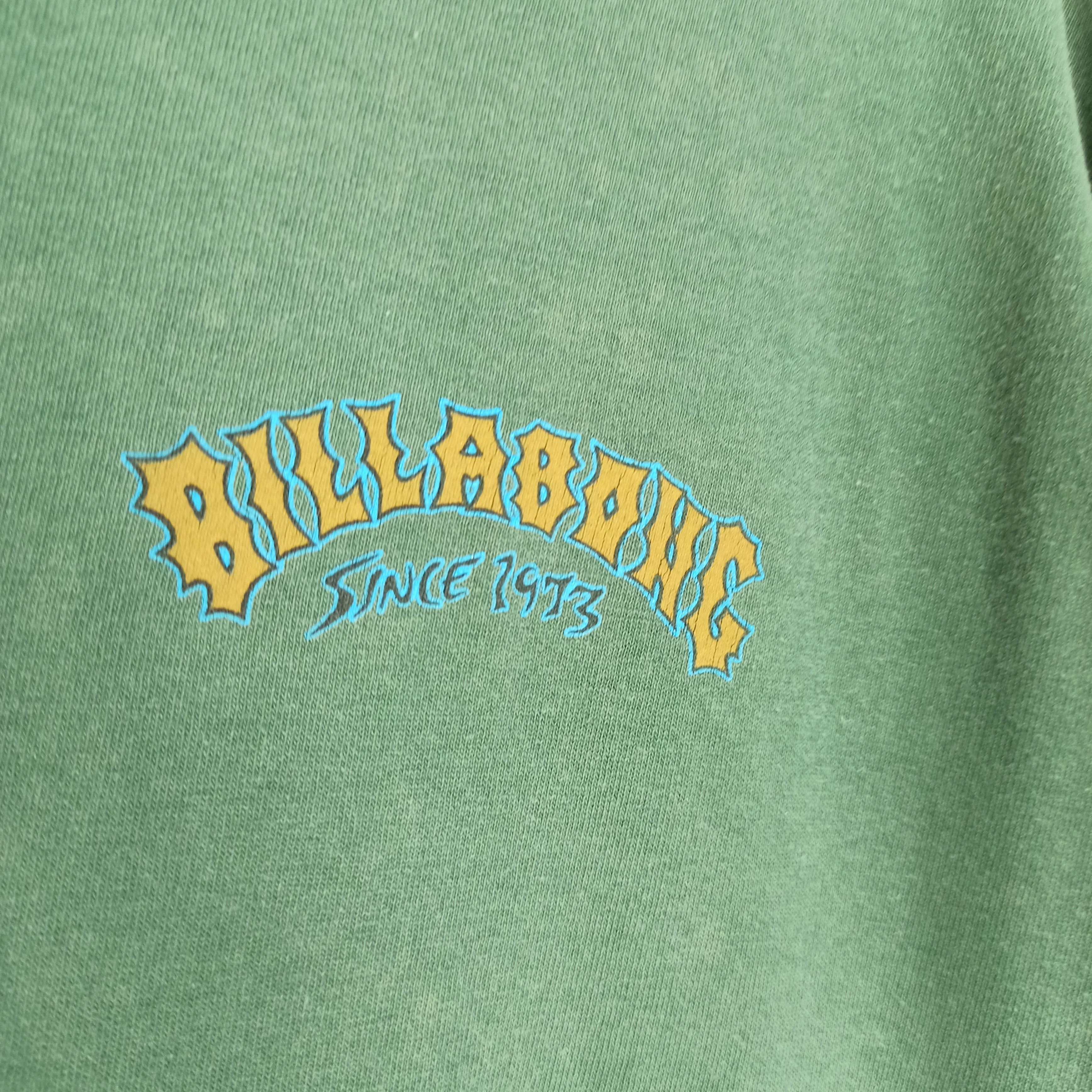 Billabong 🔥Rare🔥 Billabong Made in USA Faded Green Tshirt Size US L / EU 52-54 / 3 - 12 Thumbnail