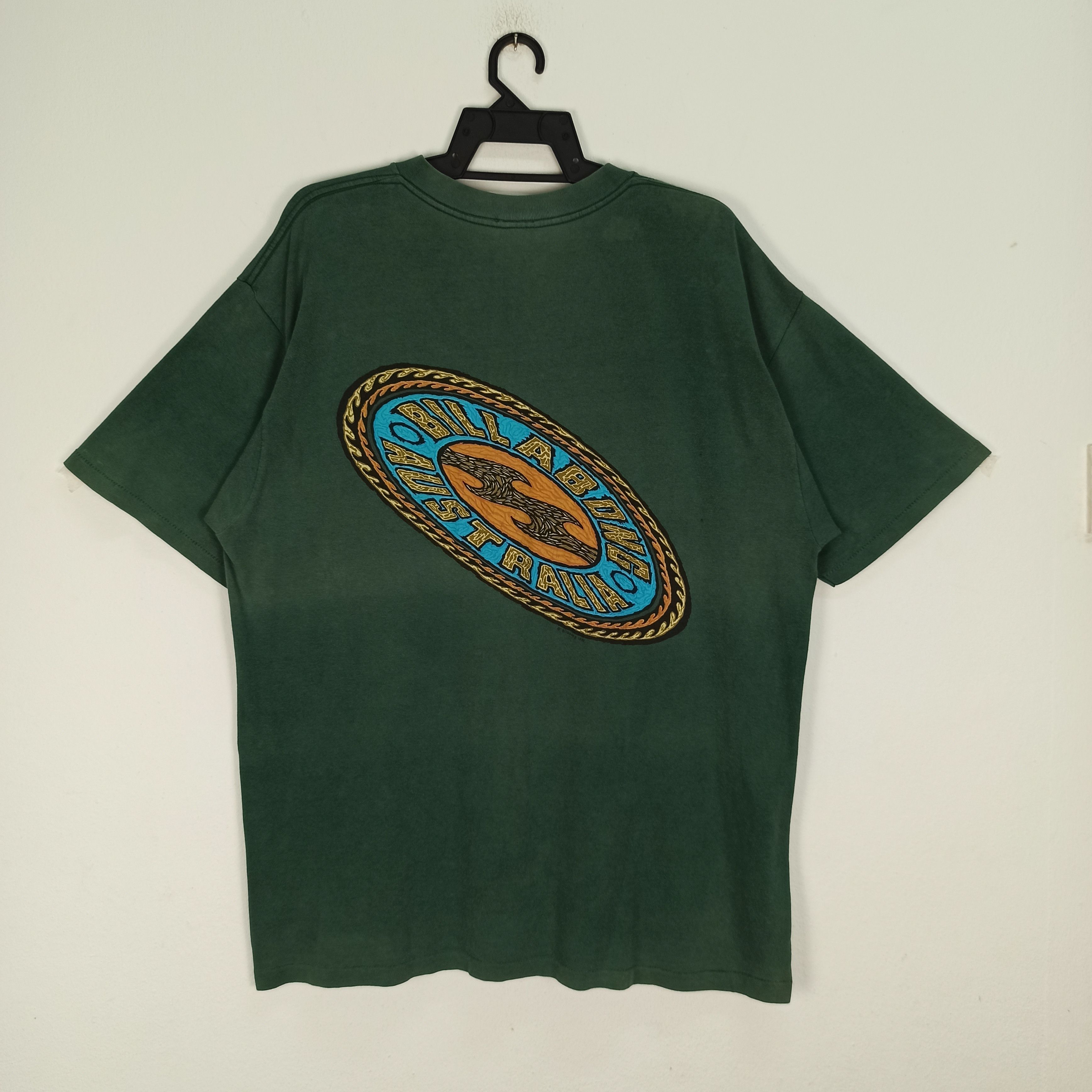 Billabong 🔥Rare🔥 Billabong Made in USA Faded Green Tshirt Size US L / EU 52-54 / 3 - 1 Thumbnail