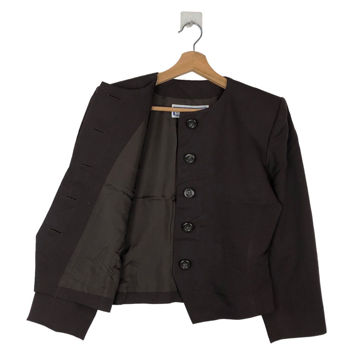 Yves Saint Laurent VINTAGE CROPPED COATS JACKET YVES SAINT LAURENT Size XXS / US 00 / IT 34 - 9 Thumbnail