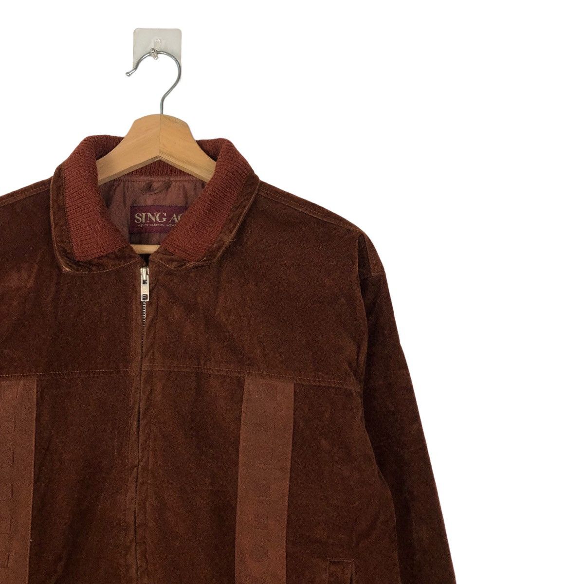 Japanese Brand VINTAGE SOFT LEATHER JACKET BOMBER SING ACE JAPAN MADE Size US L / EU 52-54 / 3 - 5 Thumbnail