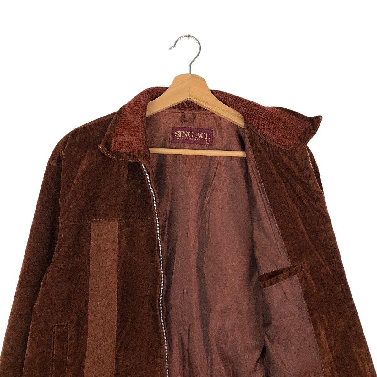 Japanese Brand VINTAGE SOFT LEATHER JACKET BOMBER SING ACE JAPAN MADE Size US L / EU 52-54 / 3 - 10 Thumbnail