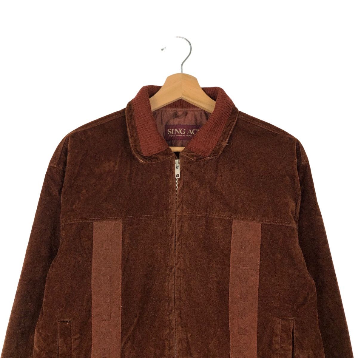 Japanese Brand VINTAGE SOFT LEATHER JACKET BOMBER SING ACE JAPAN MADE Size US L / EU 52-54 / 3 - 2 Thumbnail