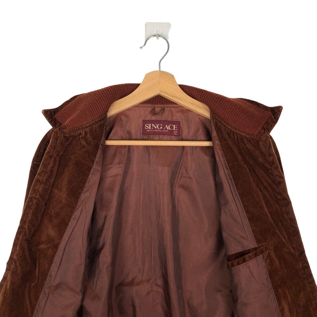 Japanese Brand VINTAGE SOFT LEATHER JACKET BOMBER SING ACE JAPAN MADE Size US L / EU 52-54 / 3 - 11 Thumbnail
