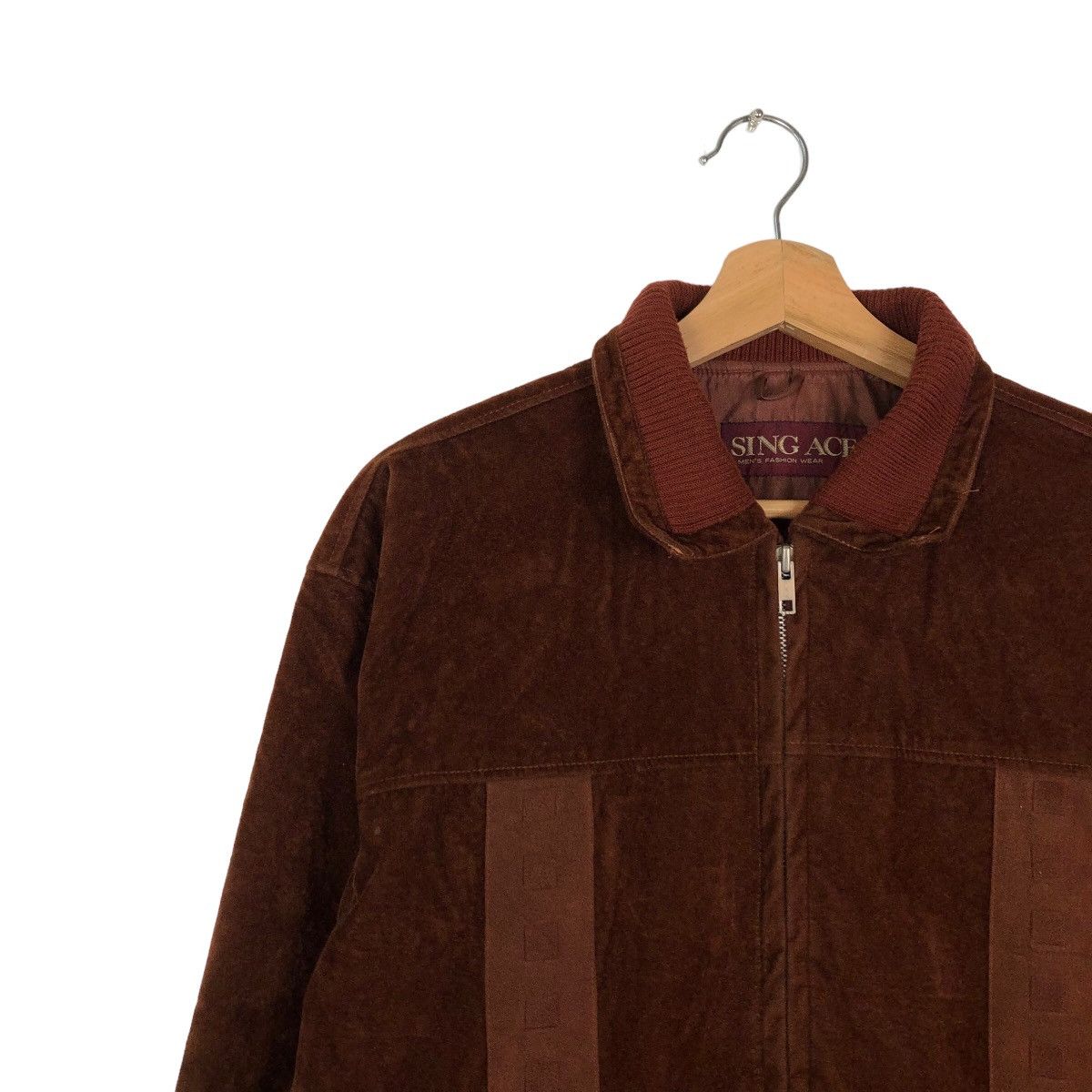 Japanese Brand VINTAGE SOFT LEATHER JACKET BOMBER SING ACE JAPAN MADE Size US L / EU 52-54 / 3 - 6 Thumbnail