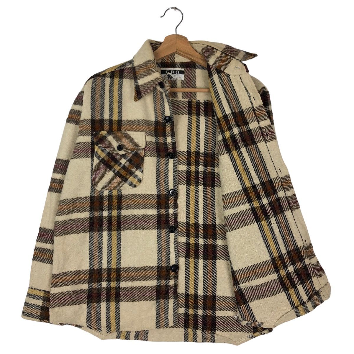 Japanese Brand VINTAGE CPO JAPAN MADE WOOL JACKET TARTAN DESIGN Size US M / EU 48-50 / 2 - 9 Thumbnail