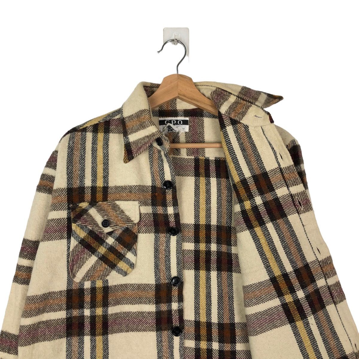 Japanese Brand VINTAGE CPO JAPAN MADE WOOL JACKET TARTAN DESIGN Size US M / EU 48-50 / 2 - 10 Thumbnail