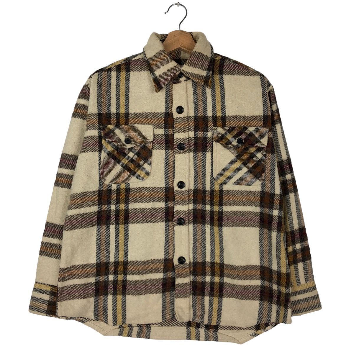 Japanese Brand VINTAGE CPO JAPAN MADE WOOL JACKET TARTAN DESIGN Size US M / EU 48-50 / 2 - 1 Thumbnail