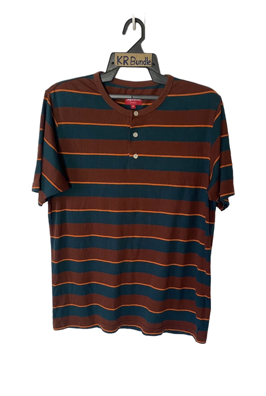 image of Supreme Multicolor Striped Shirt, Men's (Size Medium)
