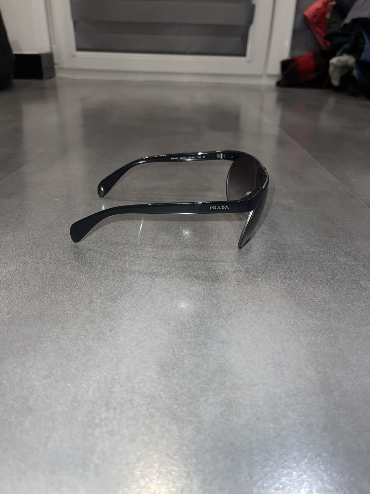 Prada Prada SPR23P 1AB-0A7 Black Aviator Sunglasses Size ONE SIZE - 6 Thumbnail