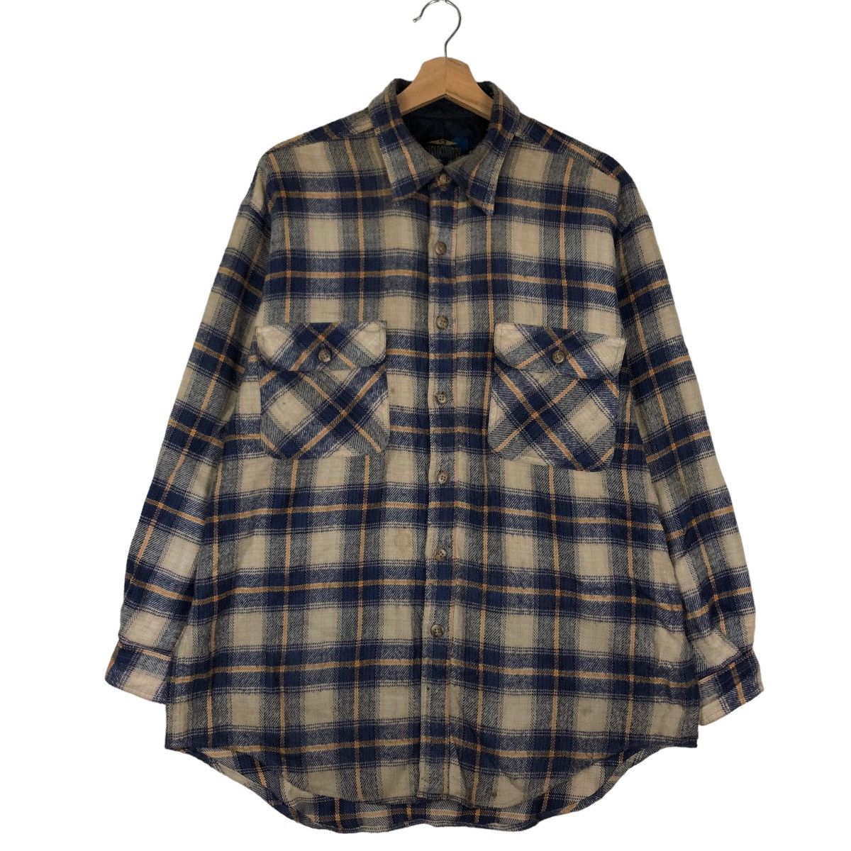 Japanese Brand VINTAGE FLANNEL JACKET TARTAN DESIGN FIELD COUNTRY Size US L / EU 52-54 / 3 - 1 Thumbnail