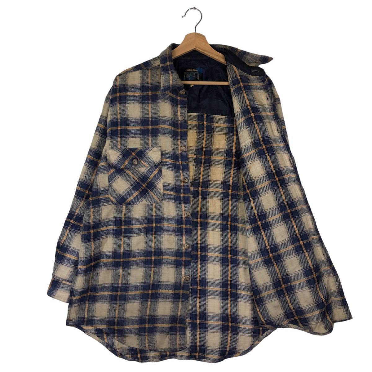 Japanese Brand VINTAGE FLANNEL JACKET TARTAN DESIGN FIELD COUNTRY Size US L / EU 52-54 / 3 - 9 Thumbnail