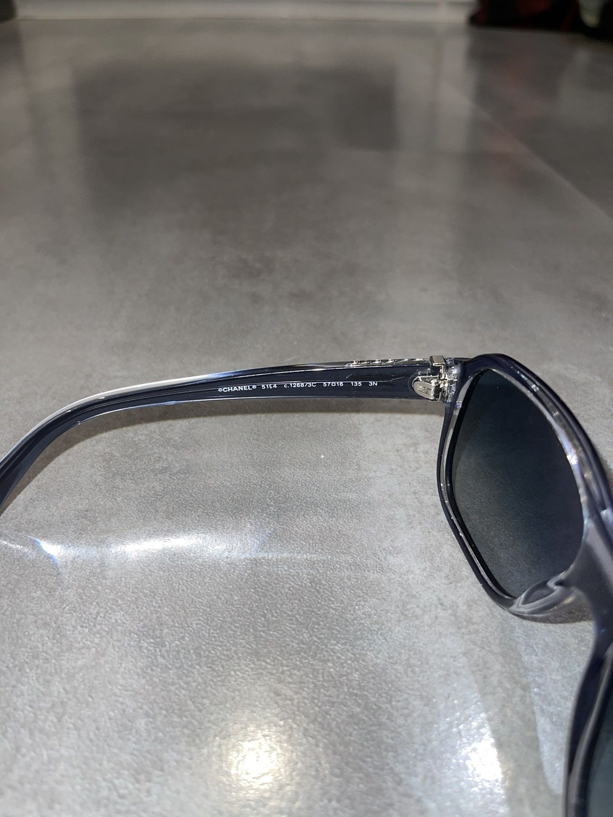 Chanel Chanel 5194 C.1268/3C Dark Blue Sunglasses Size ONE SIZE - 13 Thumbnail