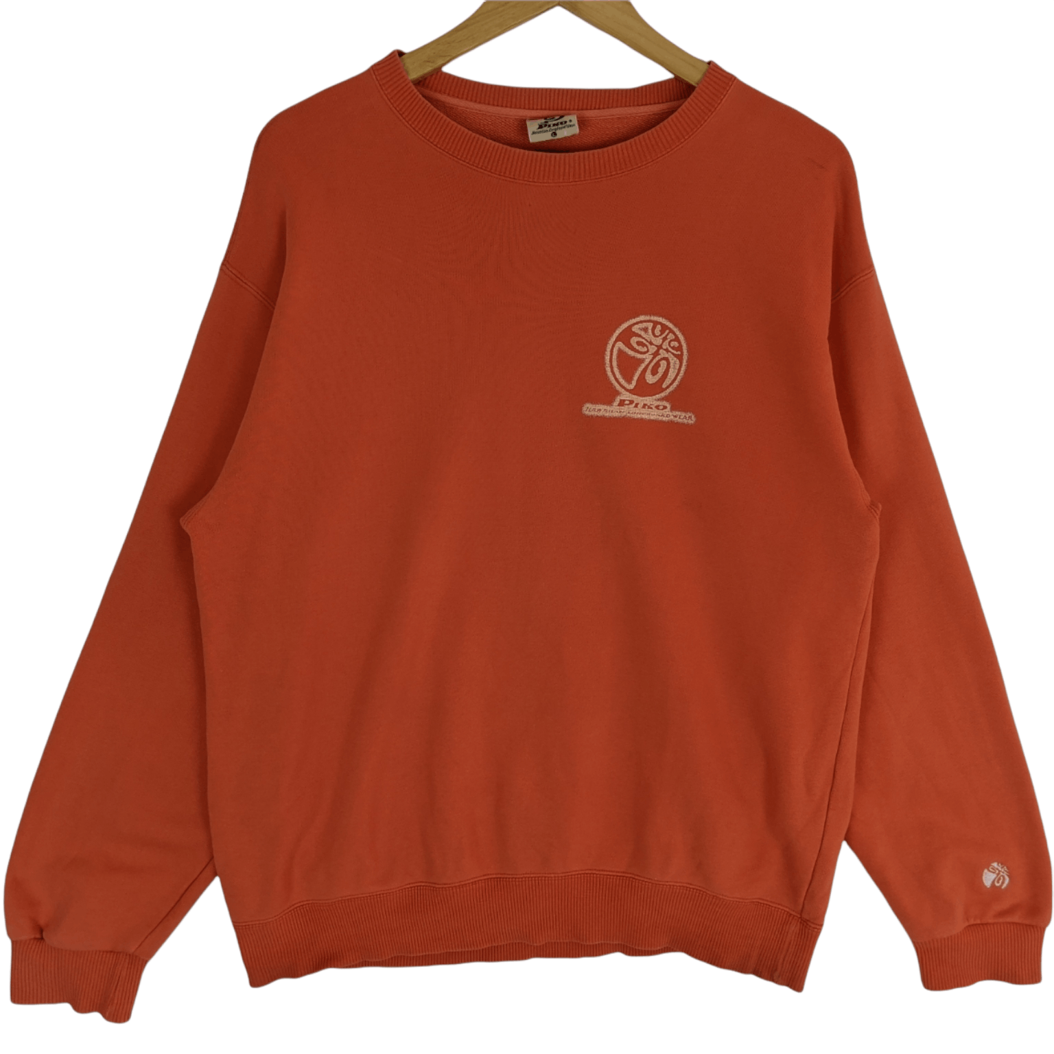 Japanese Brand Vintage PIKO Surfboard Surfwear Big Logo Jumper Sweatshirt Size US L / EU 52-54 / 3 - 6 Thumbnail