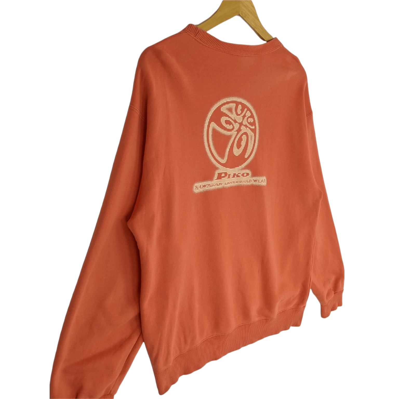 Japanese Brand Vintage PIKO Surfboard Surfwear Big Logo Jumper Sweatshirt Size US L / EU 52-54 / 3 - 2 Thumbnail