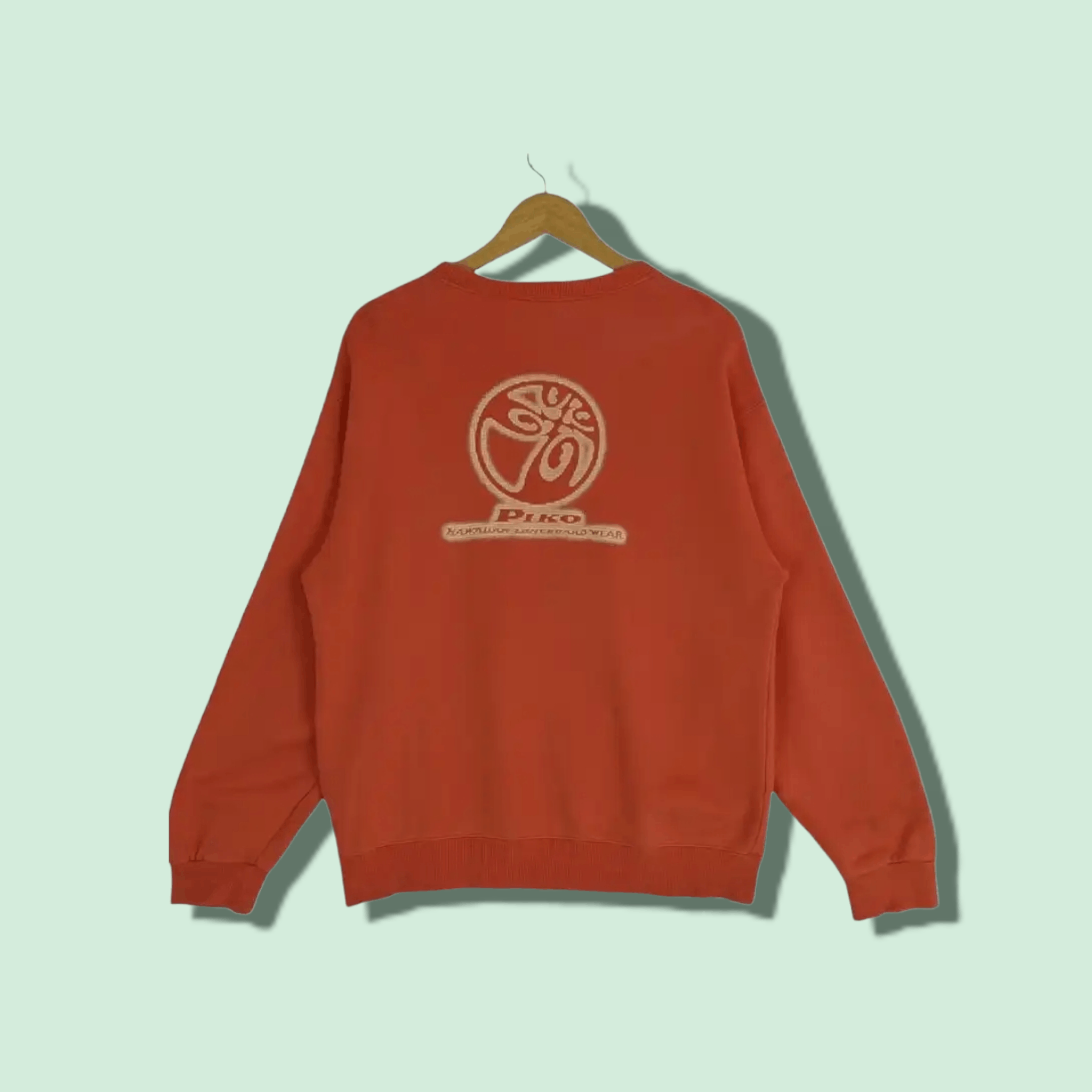 Japanese Brand Vintage PIKO Surfboard Surfwear Big Logo Jumper Sweatshirt Size US L / EU 52-54 / 3 - 1 Thumbnail