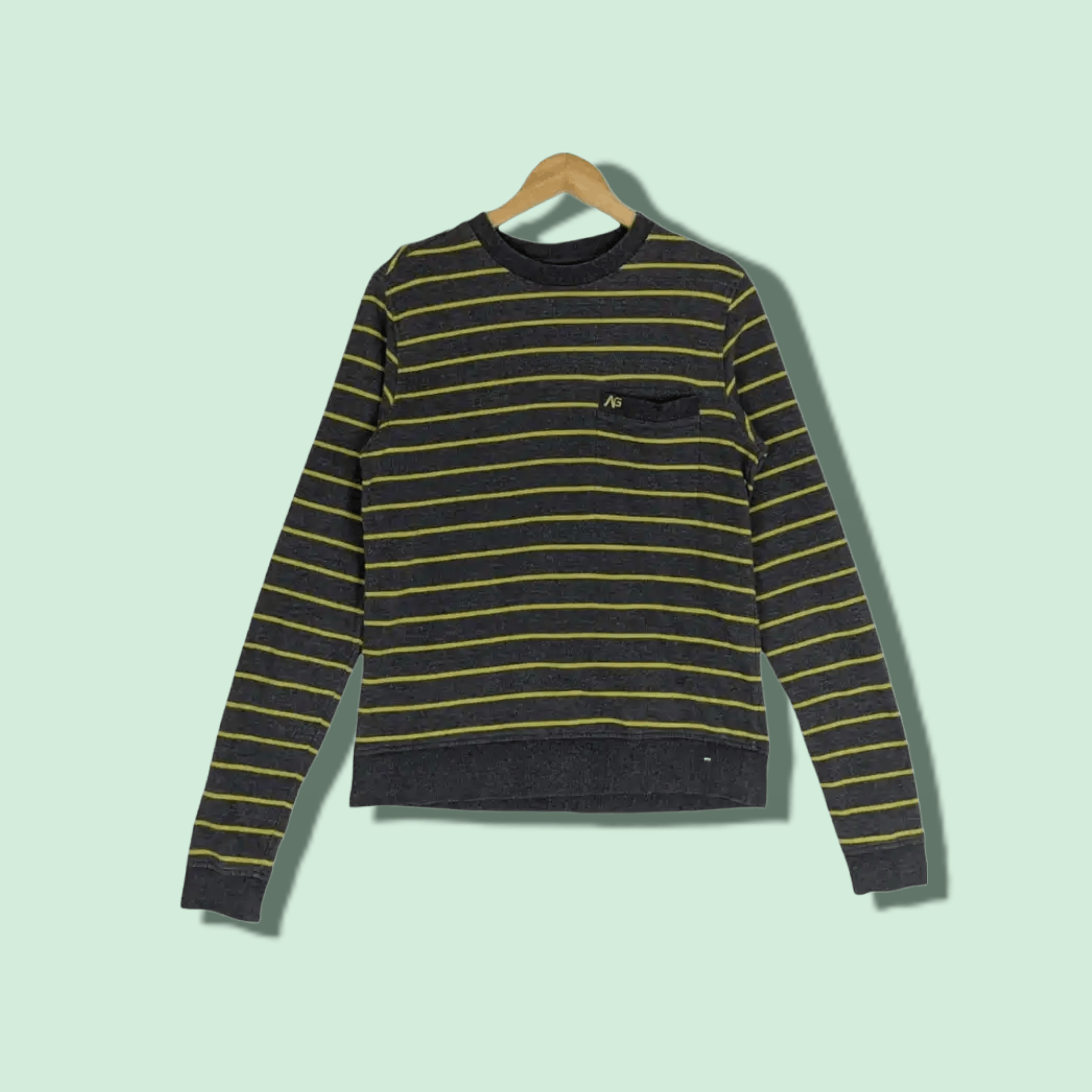 Analog ANALOG Japan Grunge Striped Jumper Sweatshirt Size US S / EU 44-46 / 1 - 1 Thumbnail