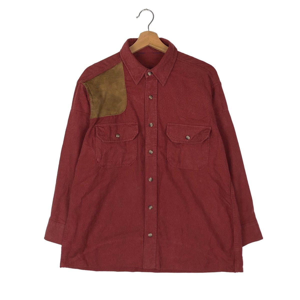 Woolrich Woolen Mills VERY RARE WOOLRICH SHOULDERS COWHIDE DESIGN Size US L / EU 52-54 / 3 - 1 Thumbnail
