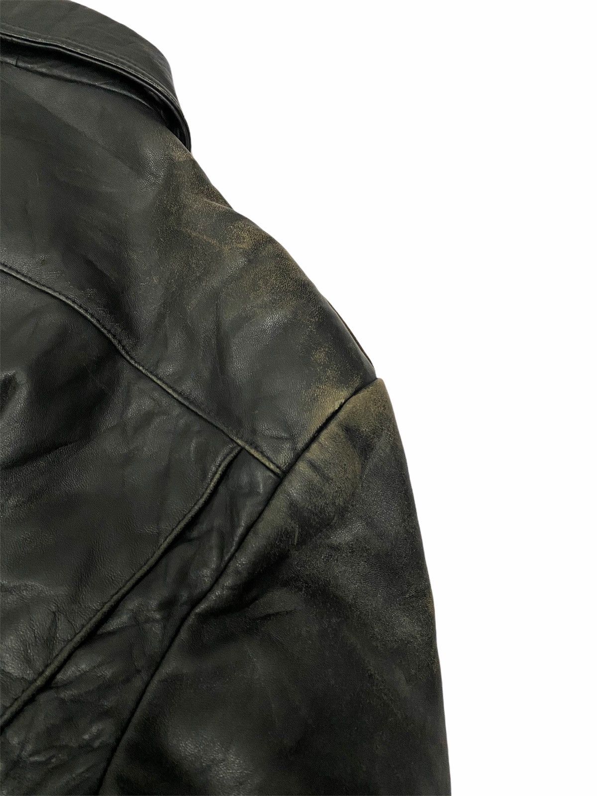 Sports Specialties Schillaci Leather Italy Double Collar Bikers Jacket Size US M / EU 48-50 / 2 - 11 Thumbnail