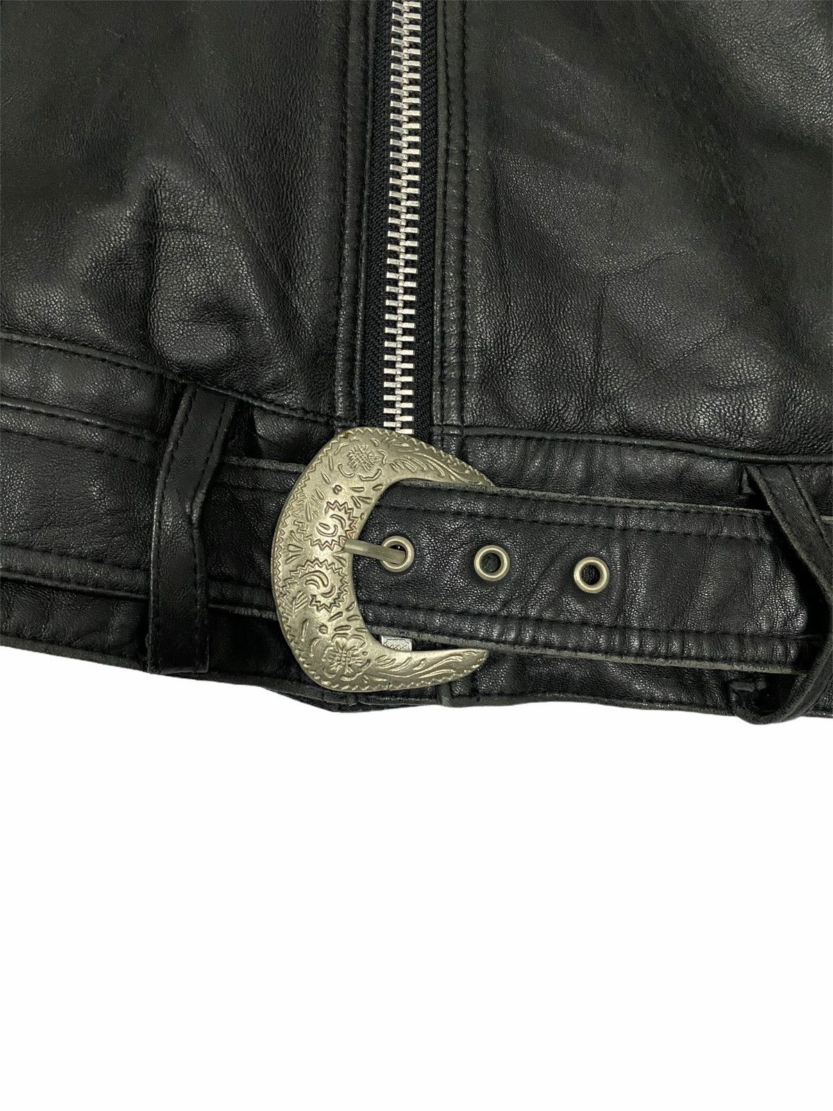 Sports Specialties Schillaci Leather Italy Double Collar Bikers Jacket Size US M / EU 48-50 / 2 - 5 Thumbnail