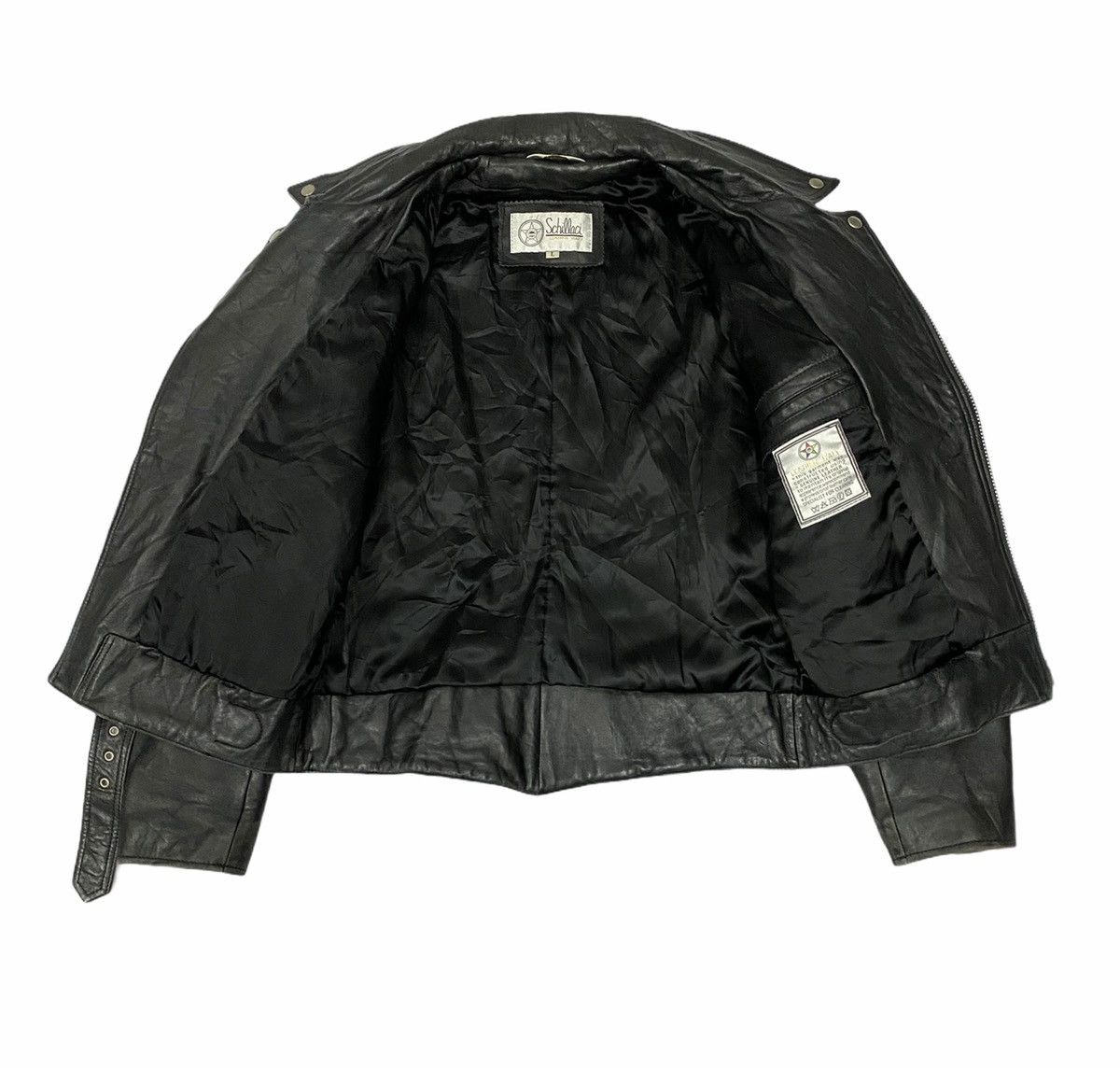 Sports Specialties Schillaci Leather Italy Double Collar Bikers Jacket Size US M / EU 48-50 / 2 - 6 Thumbnail