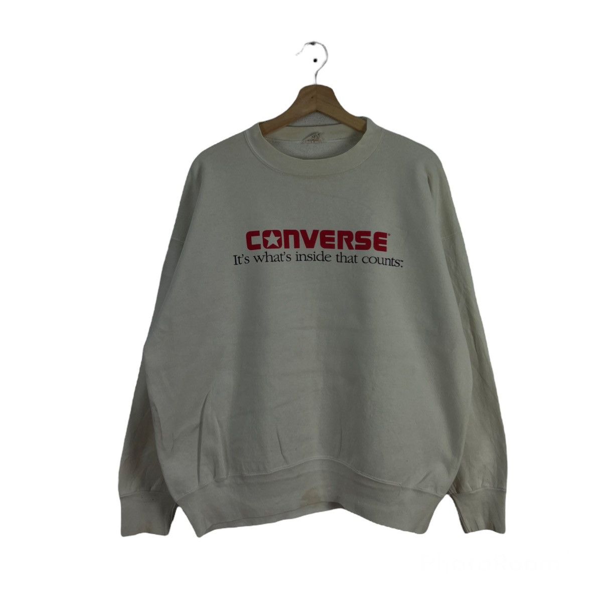 Converse TRUE VINTAGE CONVERSE MADE IN USA SWEATSHIRT BIG LOGO Size US XL / EU 56 / 4 - 1 Thumbnail