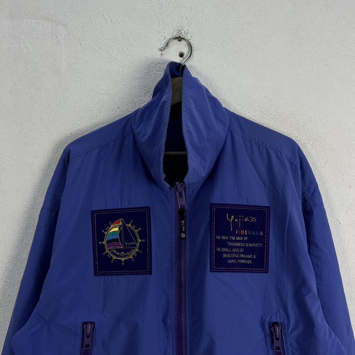 Japanese Brand VINTAGE BOMBER JACKET YUJIRO MADE IN JAPAN BIG LOGO Size US S / EU 44-46 / 1 - 3 Thumbnail