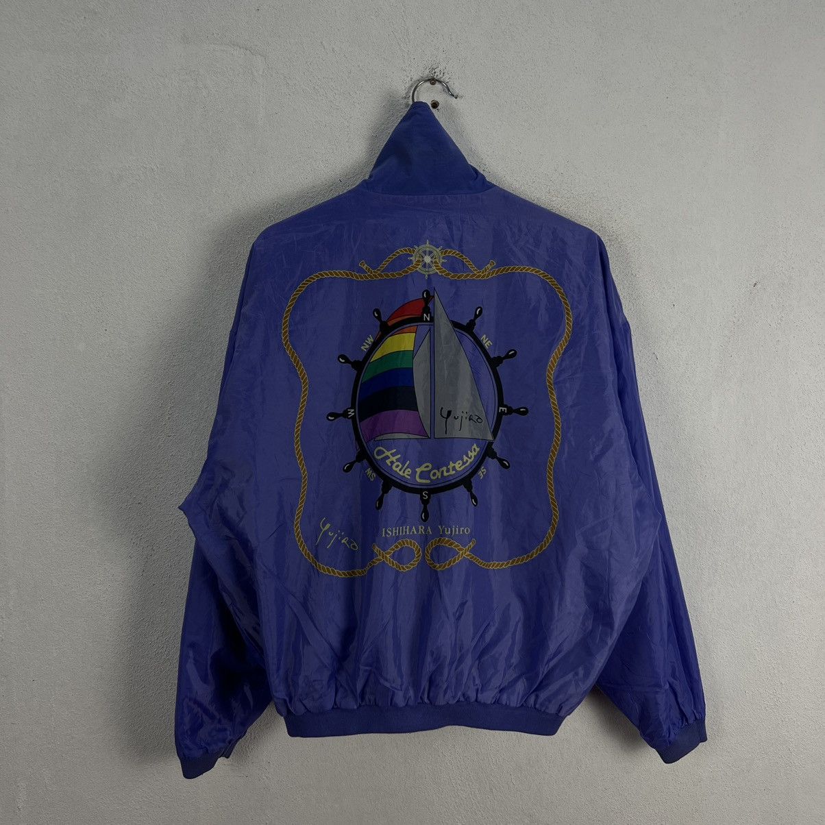 Japanese Brand VINTAGE BOMBER JACKET YUJIRO MADE IN JAPAN BIG LOGO Size US S / EU 44-46 / 1 - 10 Thumbnail