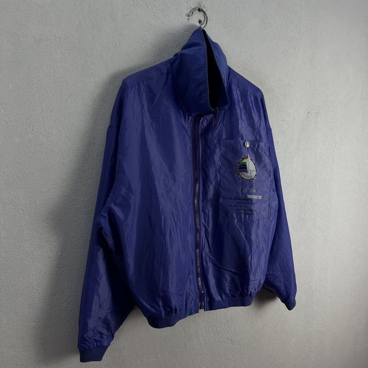 Japanese Brand VINTAGE BOMBER JACKET YUJIRO MADE IN JAPAN BIG LOGO Size US S / EU 44-46 / 1 - 8 Thumbnail