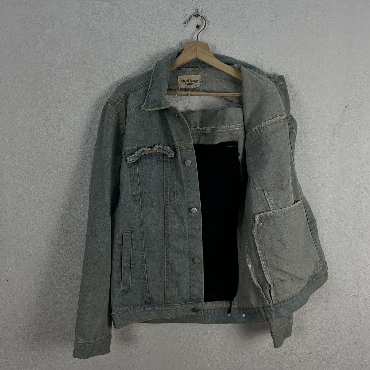 Band Tees RARE PUNK DISTRESSED DESIGN DENIM JACKET METALLICA BIG LOGO Size US L / EU 52-54 / 3 - 12 Thumbnail