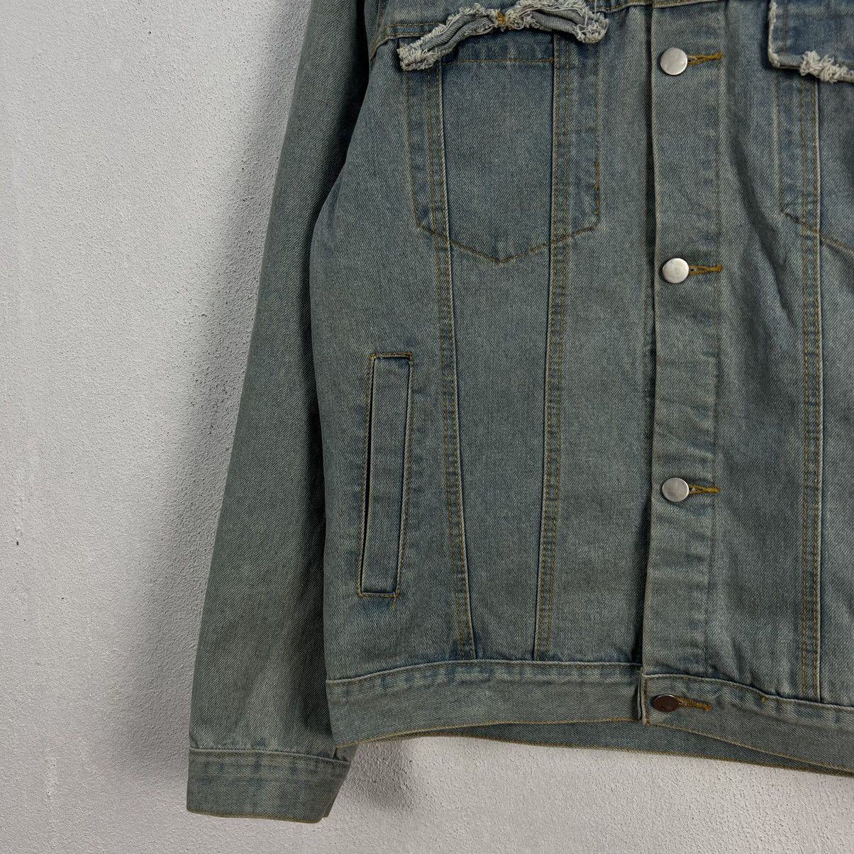 Band Tees RARE PUNK DISTRESSED DESIGN DENIM JACKET METALLICA BIG LOGO Size US L / EU 52-54 / 3 - 10 Thumbnail