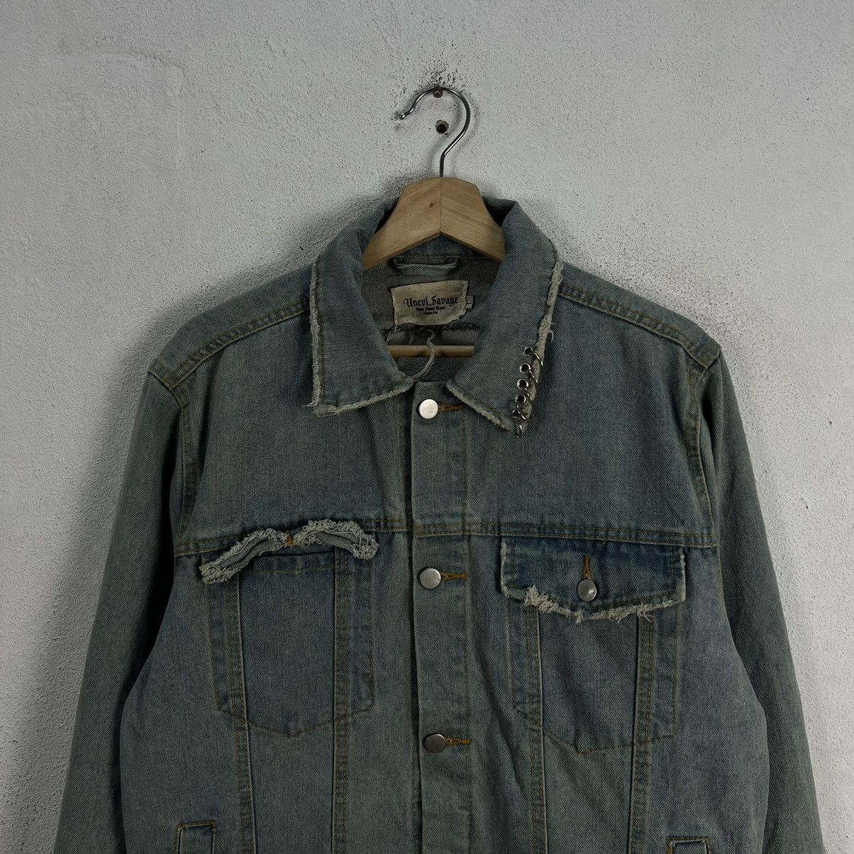 Band Tees RARE PUNK DISTRESSED DESIGN DENIM JACKET METALLICA BIG LOGO Size US L / EU 52-54 / 3 - 9 Thumbnail