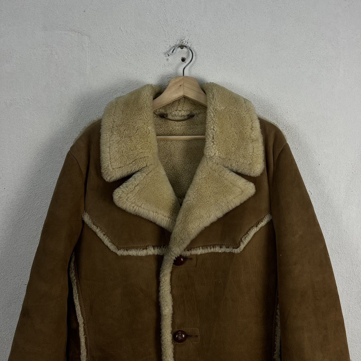 Genuine Leather VINTAGE ARDNEY MADE IN USA SHERLING SHERPA LEATHER JACKET Size US M / EU 48-50 / 2 - 3 Thumbnail
