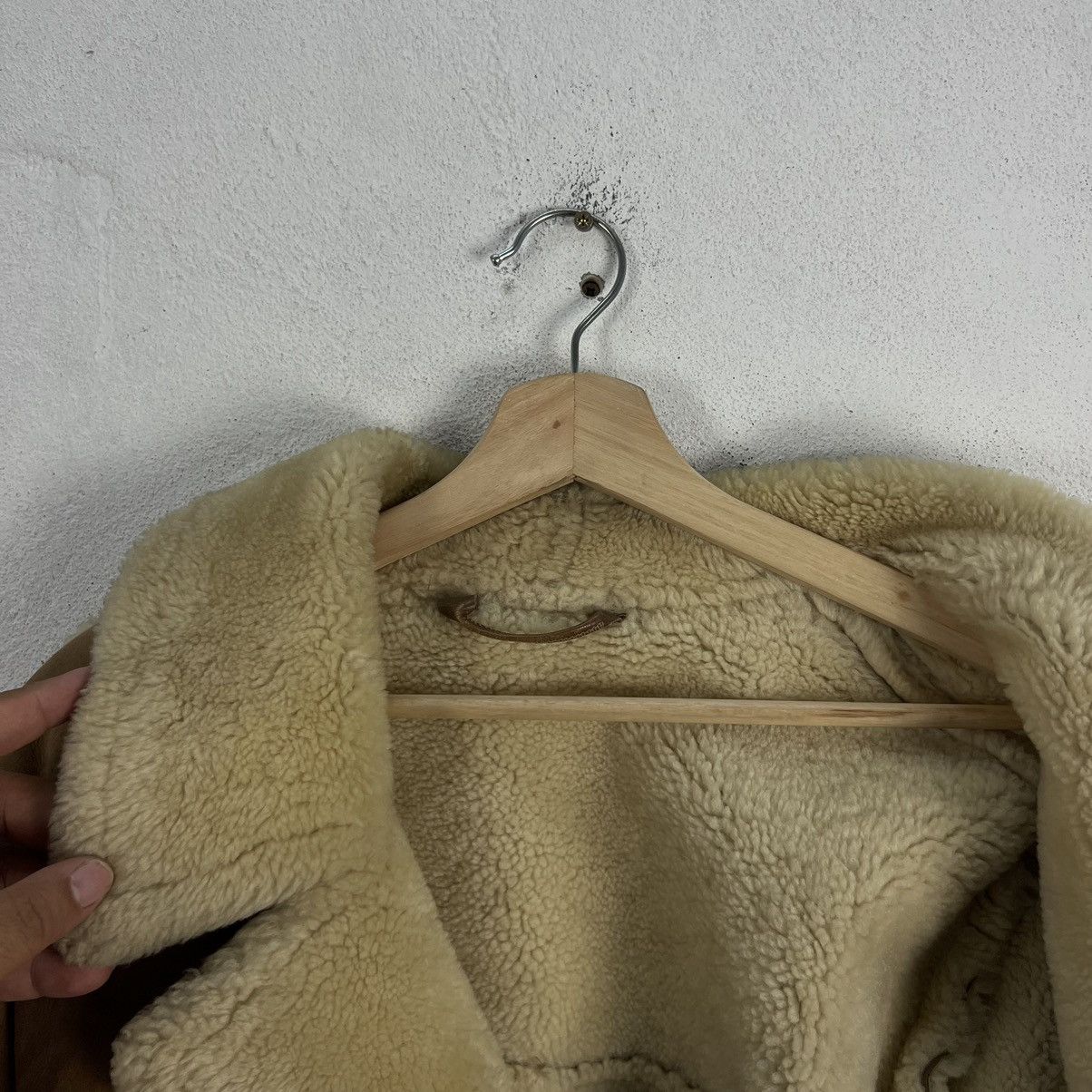Genuine Leather VINTAGE ARDNEY MADE IN USA SHERLING SHERPA LEATHER JACKET Size US M / EU 48-50 / 2 - 11 Thumbnail