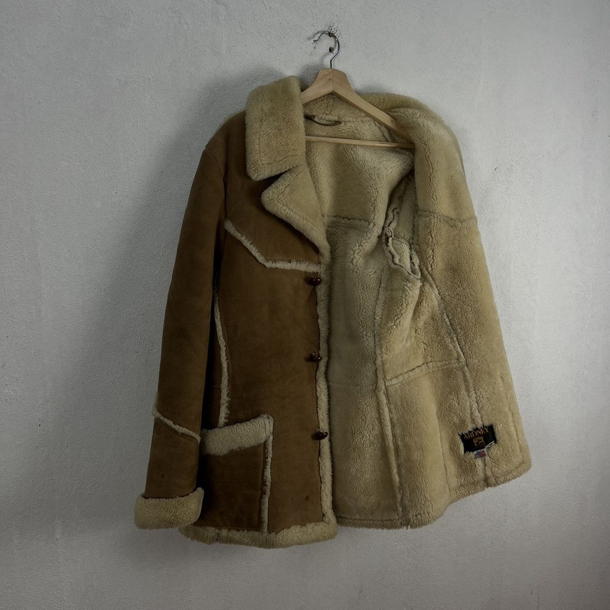 Genuine Leather VINTAGE ARDNEY MADE IN USA SHERLING SHERPA LEATHER JACKET Size US M / EU 48-50 / 2 - 10 Thumbnail