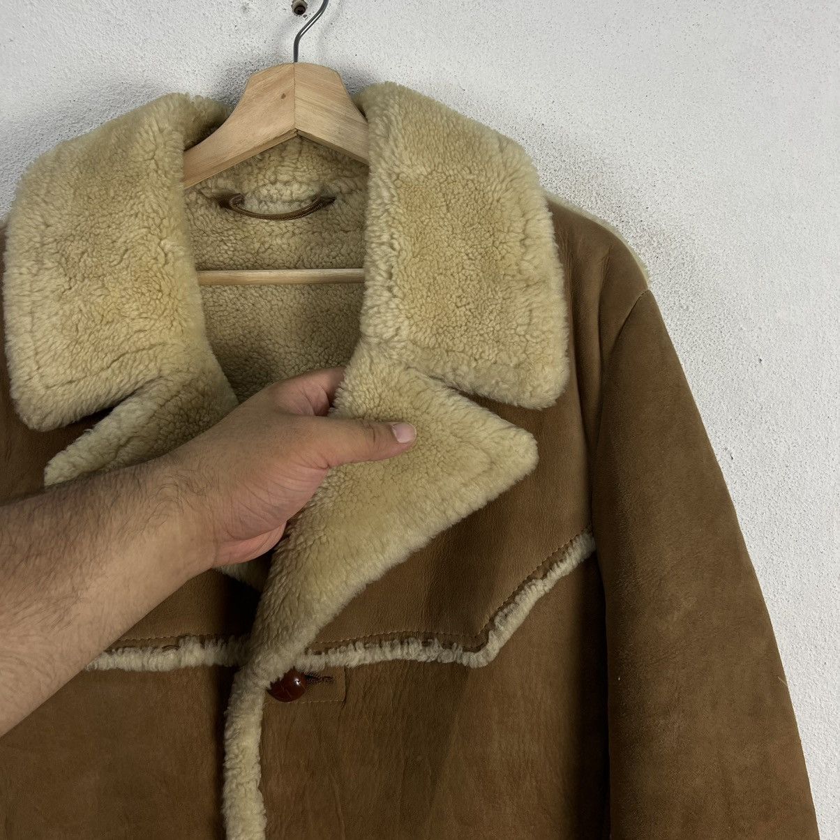 Genuine Leather VINTAGE ARDNEY MADE IN USA SHERLING SHERPA LEATHER JACKET Size US M / EU 48-50 / 2 - 5 Thumbnail