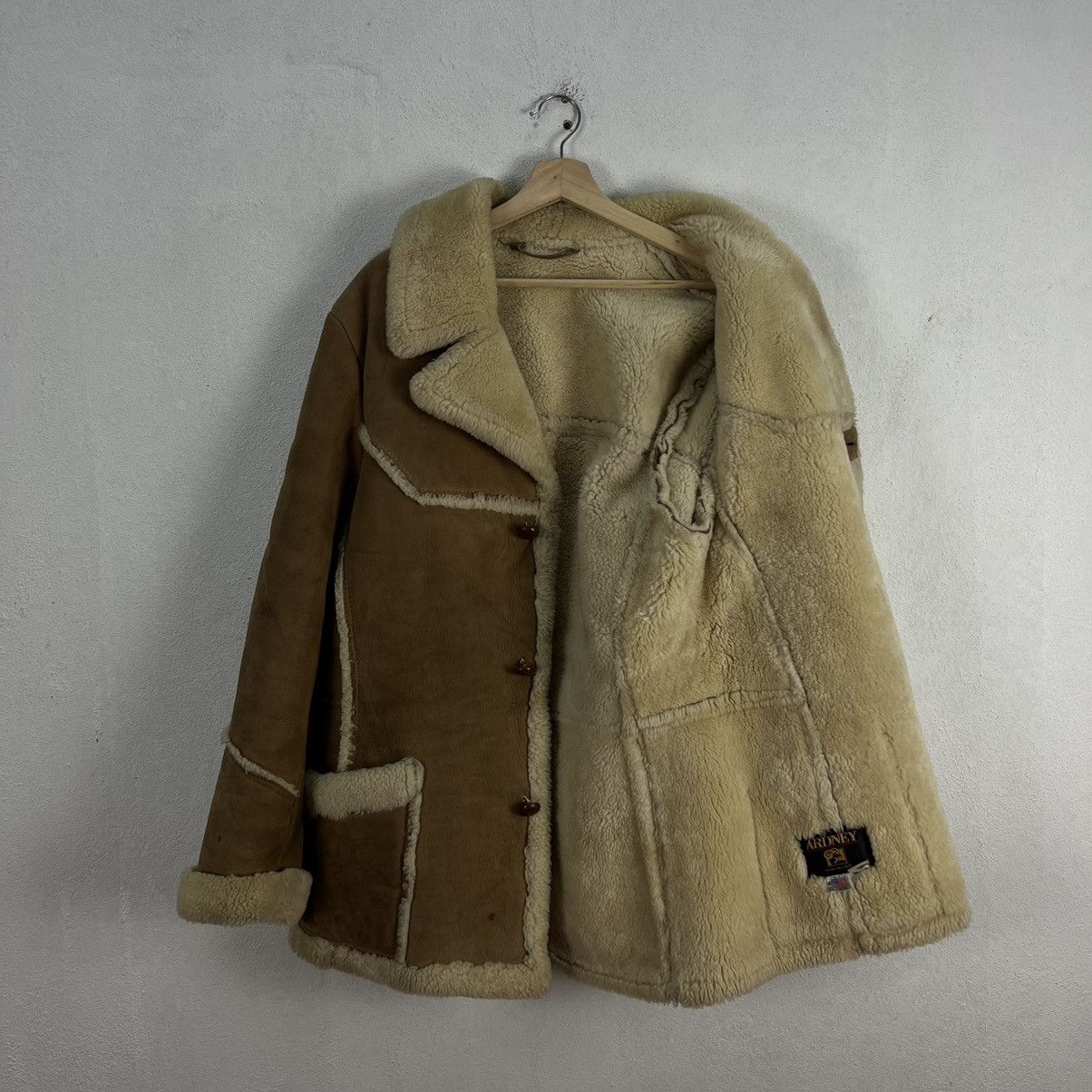Genuine Leather VINTAGE ARDNEY MADE IN USA SHERLING SHERPA LEATHER JACKET Size US M / EU 48-50 / 2 - 9 Thumbnail