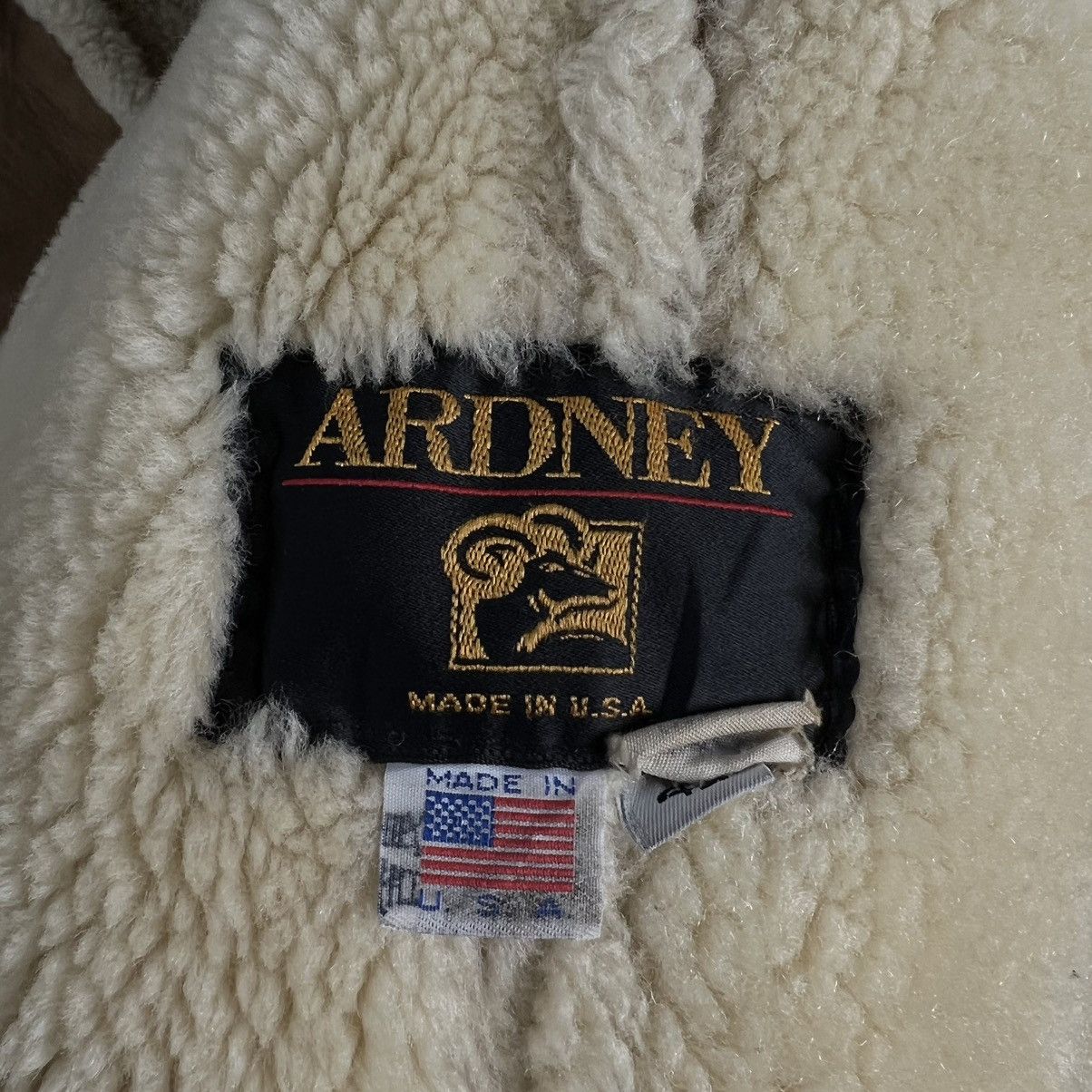 Genuine Leather VINTAGE ARDNEY MADE IN USA SHERLING SHERPA LEATHER JACKET Size US M / EU 48-50 / 2 - 12 Thumbnail