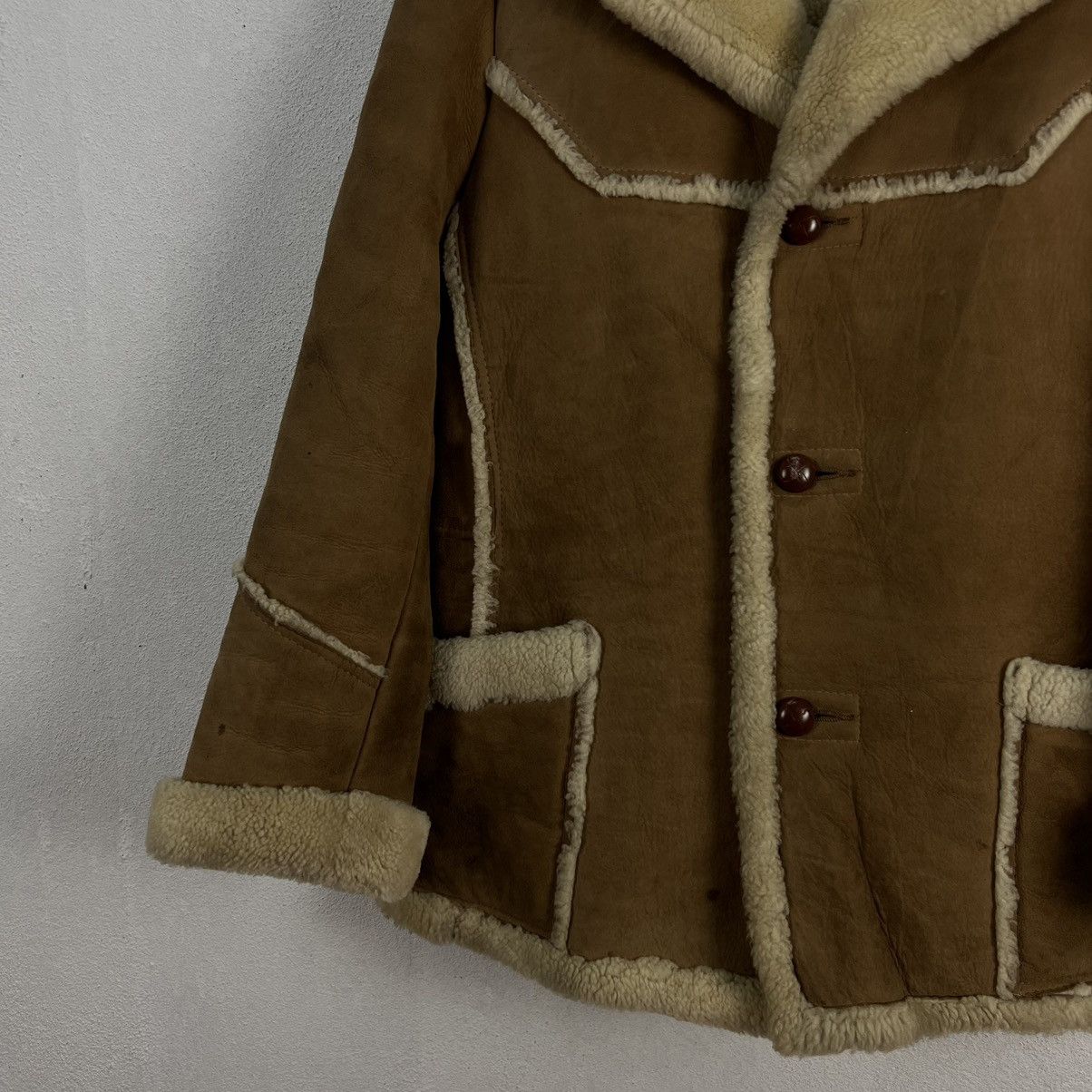 Genuine Leather VINTAGE ARDNEY MADE IN USA SHERLING SHERPA LEATHER JACKET Size US M / EU 48-50 / 2 - 4 Thumbnail