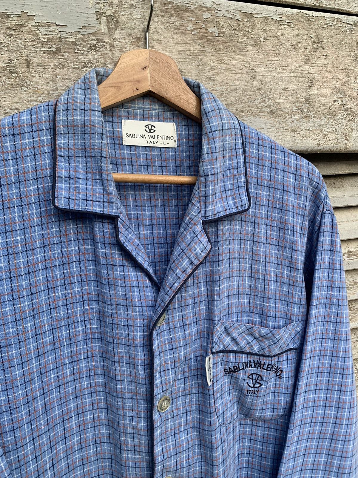 Vintage Sablina Valentino Italy Beautiful Striped Pajama Flannels Size US L / EU 52-54 / 3 - 6 Thumbnail