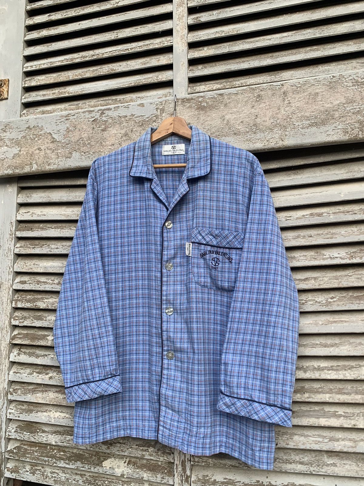 Vintage Sablina Valentino Italy Beautiful Striped Pajama Flannels Size US L / EU 52-54 / 3 - 5 Thumbnail