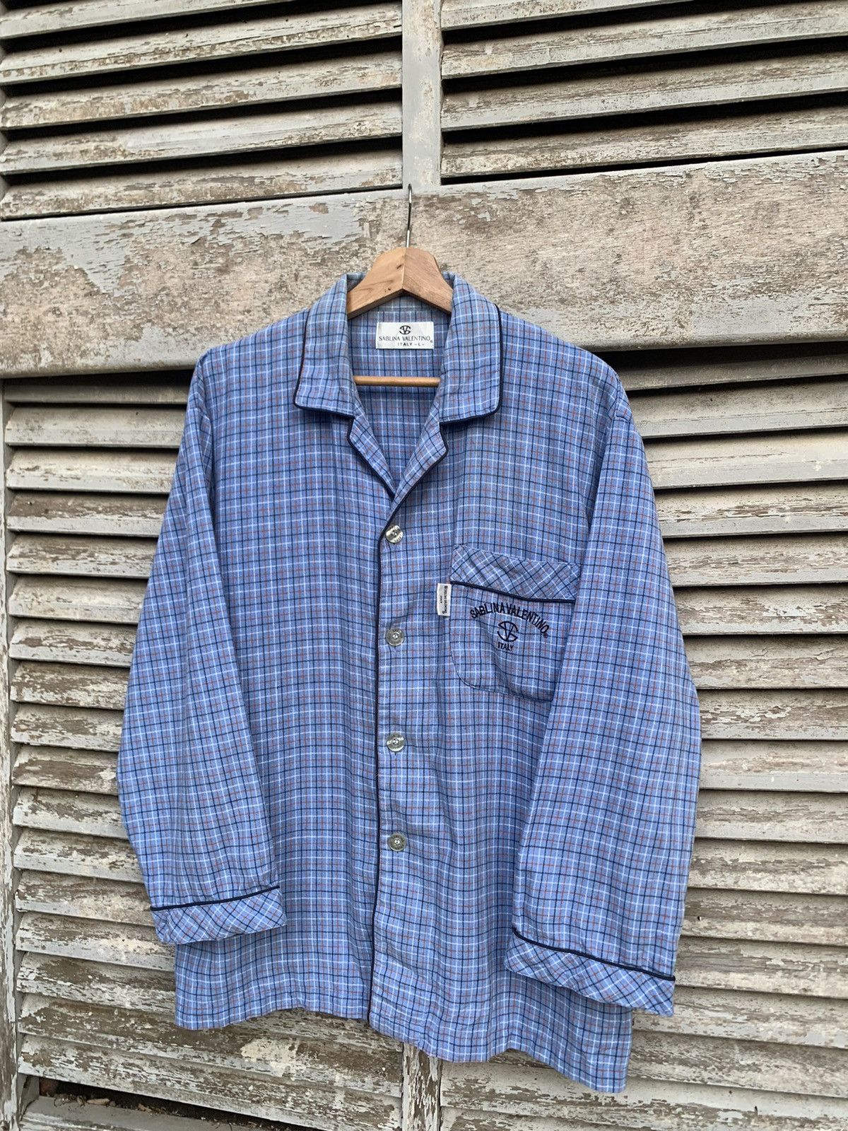 Vintage Sablina Valentino Italy Beautiful Striped Pajama Flannels Size US L / EU 52-54 / 3 - 4 Thumbnail