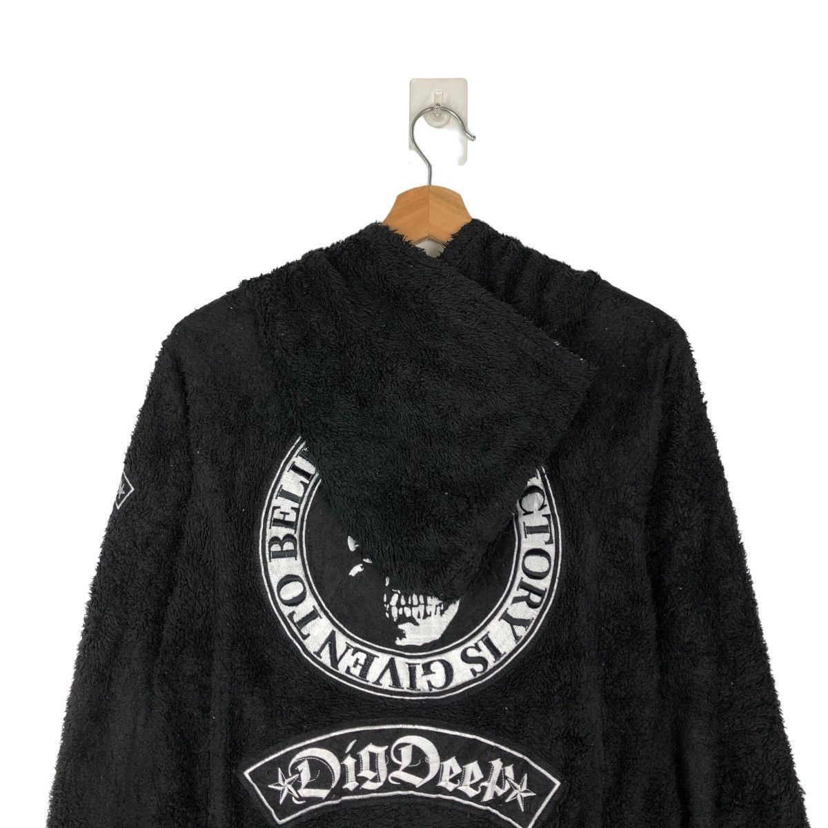 Japanese Brand VINTAGE DIG DEEP HOODIE BIG LOGO PUNK Size US L / EU 52-54 / 3 - 8 Thumbnail