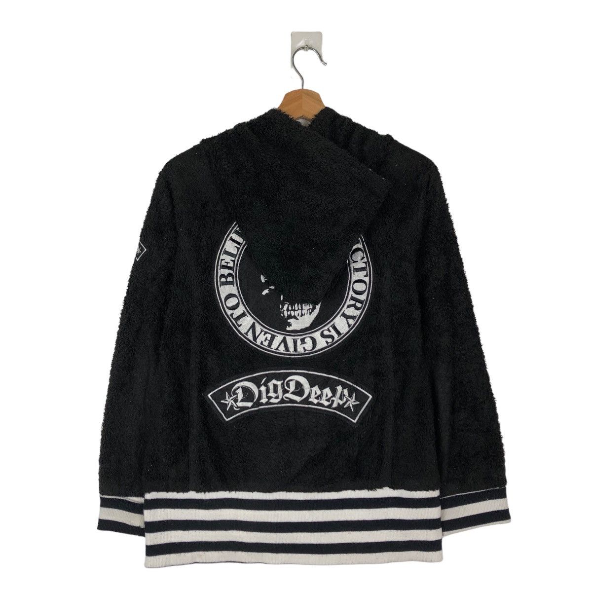 Japanese Brand VINTAGE DIG DEEP HOODIE BIG LOGO PUNK Size US L / EU 52-54 / 3 - 7 Thumbnail